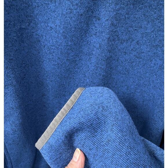 LL Bean Sweater Fleece Pullover Men 2XL Slightly Fitted 1/4 Snap Blue Excellent! - Picture 5 of 9